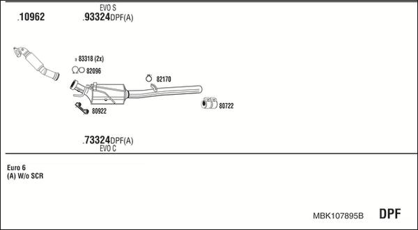 Walker MBK107895B - Ispušni sistem www.molydon.hr