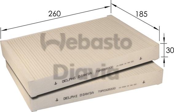 Webasto 82D0325200A - Filter kabine www.molydon.hr