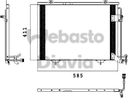 Webasto 82D0225432A - Kondenzator, klima-Uređaj www.molydon.hr