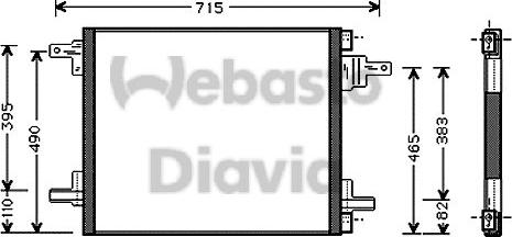 Webasto 82D0225509A - Kondenzator, klima-Uređaj www.molydon.hr