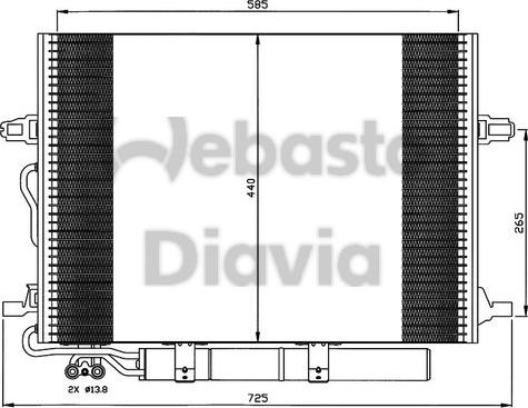 Webasto 82D0225503A - Kondenzator, klima-Uređaj www.molydon.hr