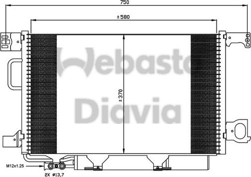 Webasto 82D0225657A - Kondenzator, klima-Uređaj www.molydon.hr