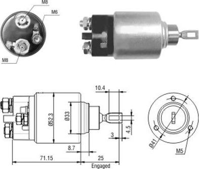 WE PARTS 471480044 - Elektromagnetni Prekidač, starter www.molydon.hr
