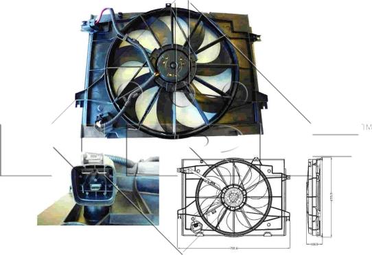 Wilmink Group WG1720255 - Ventilator, hladjenje motora www.molydon.hr