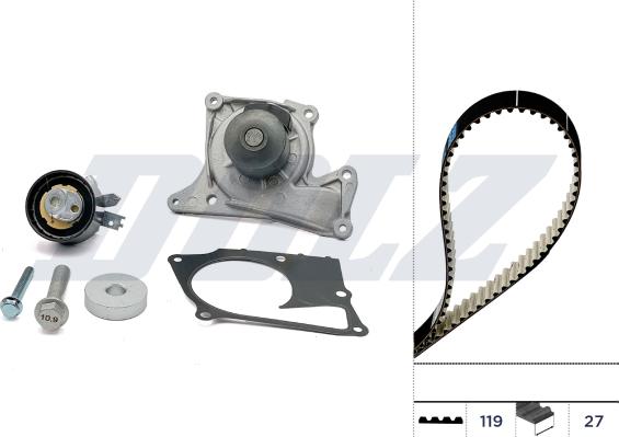 Wilmink Group WG2354992 - Vodena pumpa sa kompletom zupčastog remena www.molydon.hr