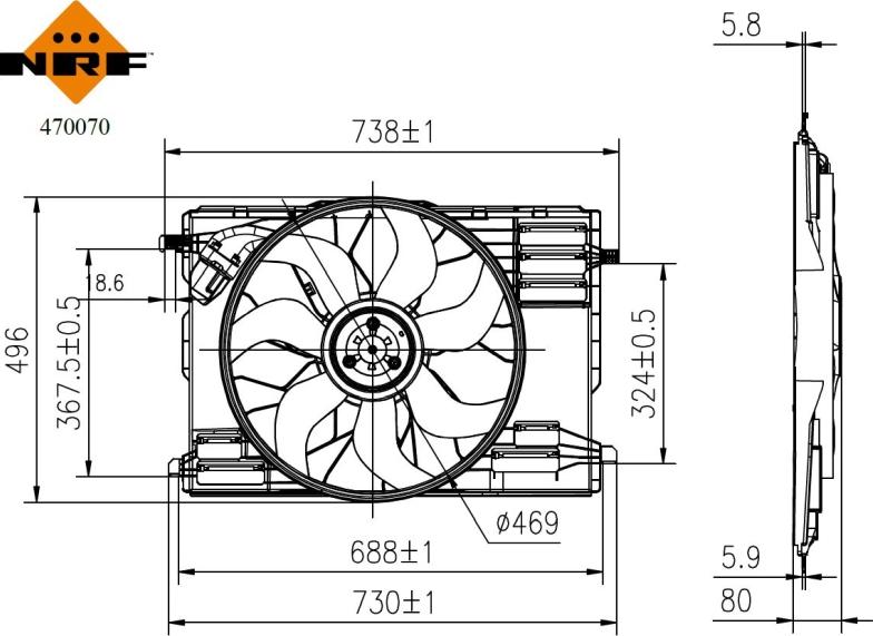 Wilmink Group WG2305643 - Ventilator, hladjenje motora www.molydon.hr