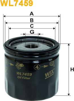WIX Filters WL7459 - Filter za ulje www.molydon.hr