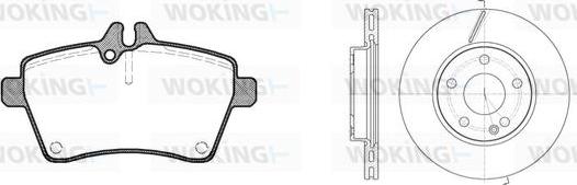Woking 810443.00 - Komplet kočnica, disk-kočnica www.molydon.hr