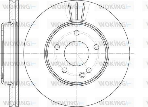Woking D6495.10 - Kočioni disk www.molydon.hr