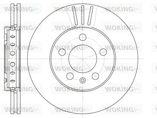 Woking D6545.10 - Kočioni disk www.molydon.hr
