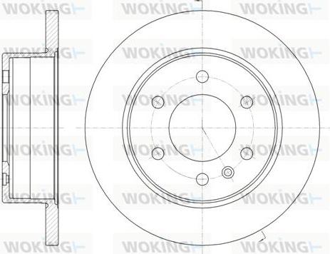 Woking D61035.00 - Kočioni disk www.molydon.hr
