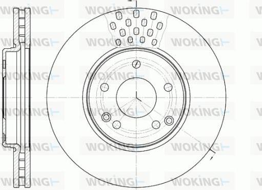 Woking D61225.10 - Kočioni disk www.molydon.hr