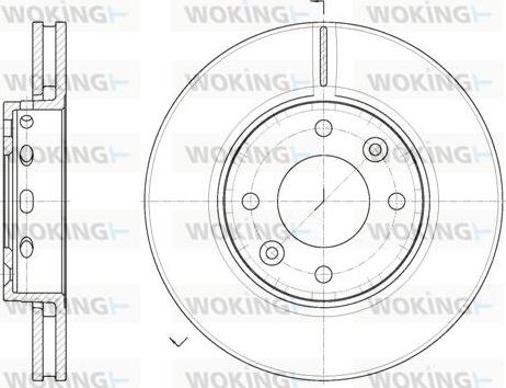 Woking D6891.10 - Kočioni disk www.molydon.hr