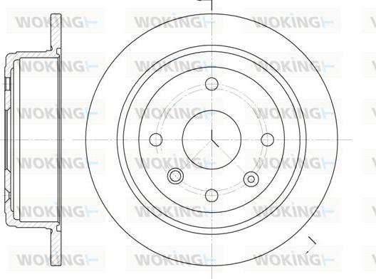 Woking D6876.00 - Kočioni disk www.molydon.hr