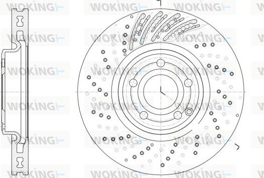 Woking D62528.10 - Kočioni disk www.molydon.hr