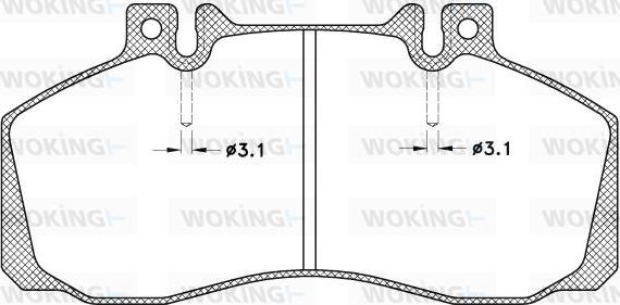 Woking JSA 3453.00 - Komplet Pločica, disk-kočnica www.molydon.hr