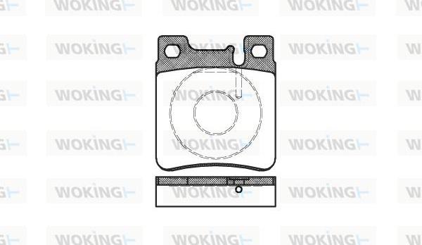 Woking P5073.00 - Komplet Pločica, disk-kočnica www.molydon.hr