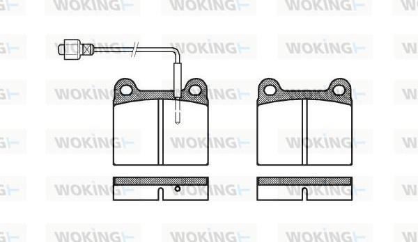Woking P1063.02 - Komplet Pločica, disk-kočnica www.molydon.hr