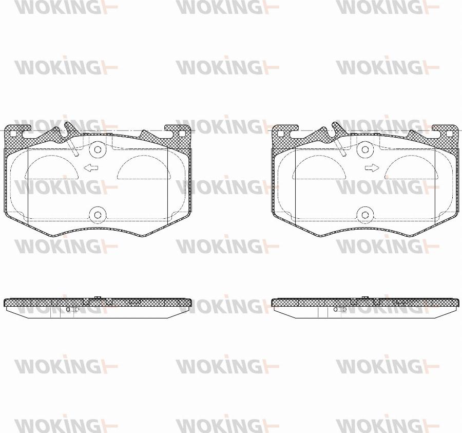 Woking P18073.00 - Komplet Pločica, disk-kočnica www.molydon.hr