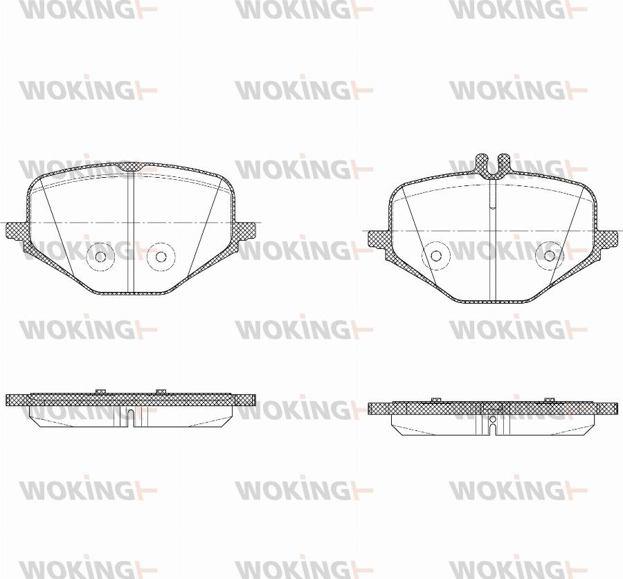 Woking P18133.00 - Komplet Pločica, disk-kočnica www.molydon.hr