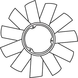 WXQP 120065 - Rotor ventilatora, hladjenje motora www.molydon.hr