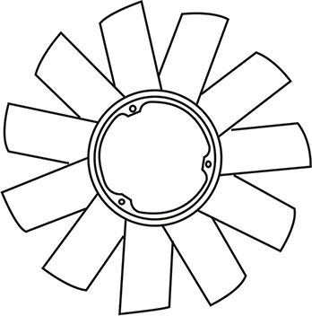 WXQP 120081 - Rotor ventilatora, hladjenje motora www.molydon.hr