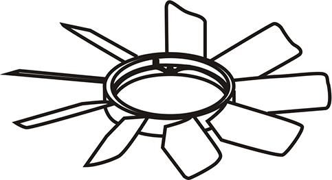 WXQP 120077 - Rotor ventilatora, hladjenje motora www.molydon.hr