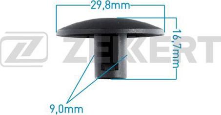 Zekkert BE-2091 - Kopča ukrasna/zaštitna lajsna www.molydon.hr