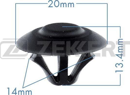 Zekkert BE-2360 - Kopča ukrasna/zaštitna lajsna www.molydon.hr