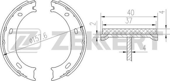 Zekkert BK-4450 - Komplet kočnica, bubanj kočnice www.molydon.hr