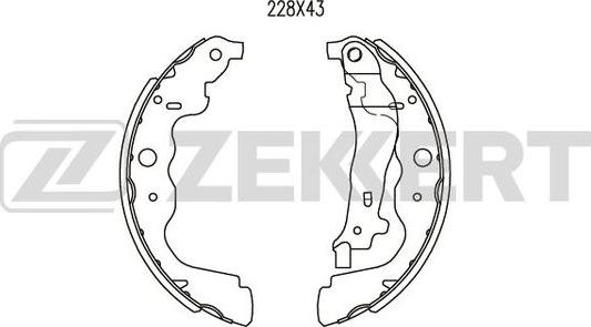 Zekkert BK-4054 - Komplet kočnica, bubanj kočnice www.molydon.hr