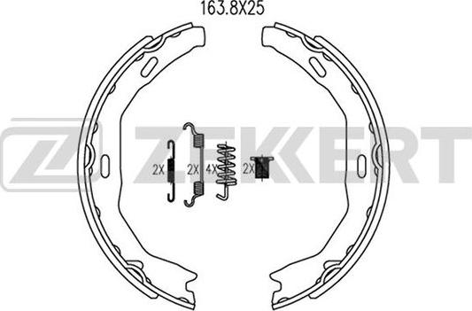 Zekkert BK-4081 - Komplet kočnica, bubanj kočnice www.molydon.hr