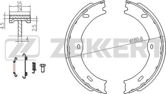 Zekkert BK-4166 - Komplet kočnica, bubanj kočnice www.molydon.hr