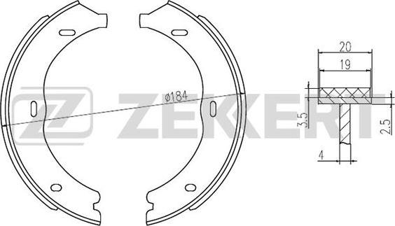 Zekkert BK-4305 - Komplet kočnica, bubanj kočnice www.molydon.hr