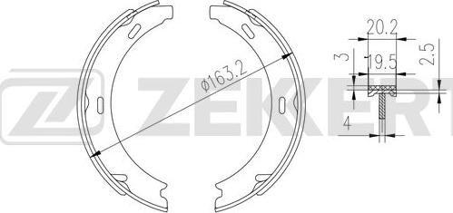 Zekkert BK-4330 - Komplet kočnica, bubanj kočnice www.molydon.hr
