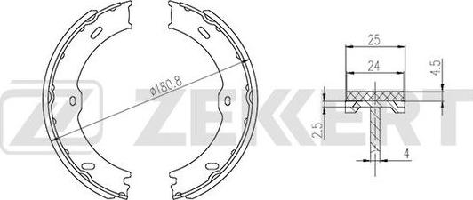 Zekkert BK-4331 - Komplet kočnica, bubanj kočnice www.molydon.hr