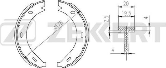 Zekkert BK-4332 - Komplet kočnica, bubanj kočnice www.molydon.hr