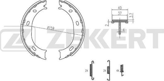 Zekkert BK-4324 - Komplet kočnica, bubanj kočnice www.molydon.hr