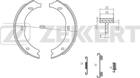 Zekkert BK-4323 - Komplet kočnica, bubanj kočnice www.molydon.hr