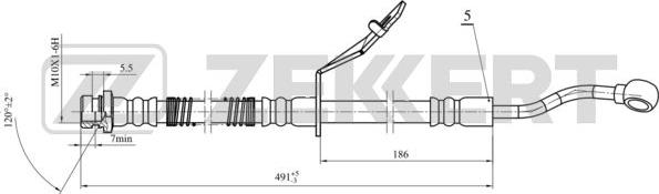 Zekkert BS-9475 - Kočiono crijevo, lajtung www.molydon.hr