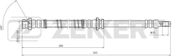 Zekkert BS-9504 - Kočiono crijevo, lajtung www.molydon.hr