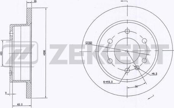 Zekkert BS-5599 - Kočioni disk www.molydon.hr