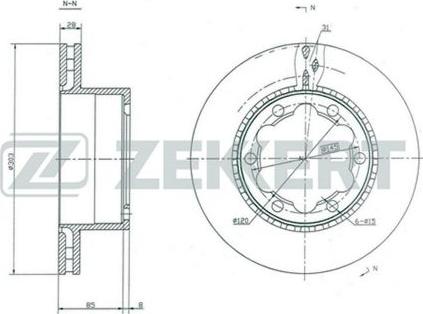 Zekkert BS-5388 - Kočioni disk www.molydon.hr