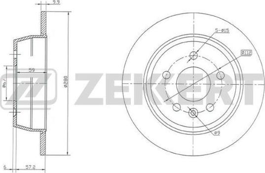 Zekkert BS-5239 - Kočioni disk www.molydon.hr