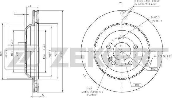 Zekkert BS-6594 - Kočioni disk www.molydon.hr