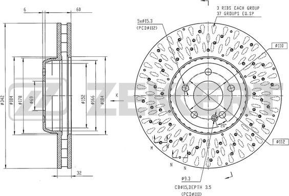 Zekkert BS-6550 - Kočioni disk www.molydon.hr