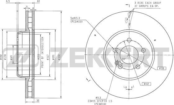 Zekkert BS-6616 - Kočioni disk www.molydon.hr