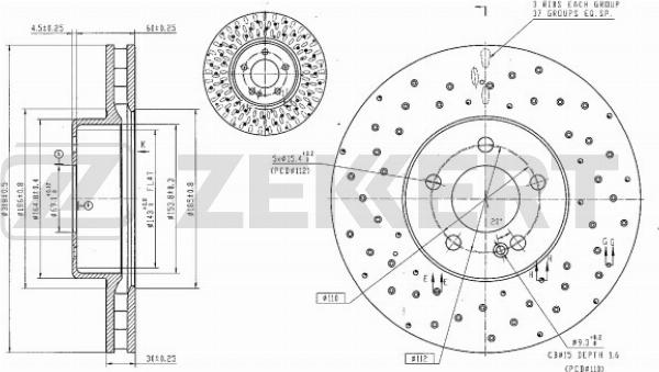 Zekkert BS-6676B - Kočioni disk www.molydon.hr