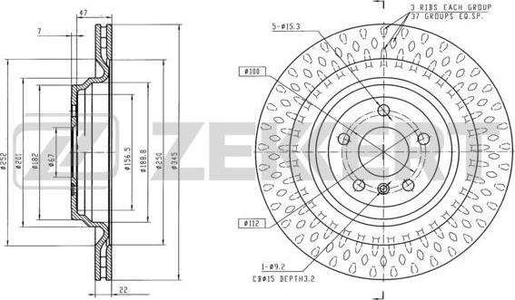 Zekkert BS-6098 - Kočioni disk www.molydon.hr