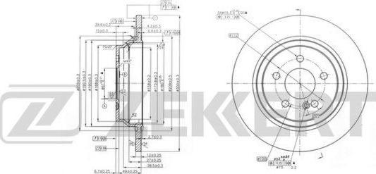 Zekkert BS-6145 - Kočioni disk www.molydon.hr